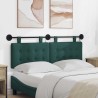 Tête de lit suspendue Avec lumière LED Vert foncé Tissu 582488582488