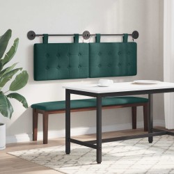 Tête de lit suspendue Avec lumière LED Vert foncé Tissu 582488582488