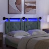 Tête de lit suspendue Avec lumière LED Vert Mer Velours 582493582493
