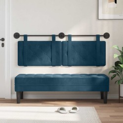 Tête de lit suspendue Bleu Velours 582494582494