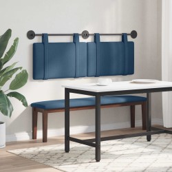 Tête de lit suspendue Bleu Tissu 582495582495