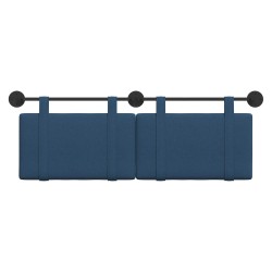 Tête de lit suspendue Bleu Tissu 582495582495