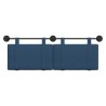 Tête de lit suspendue Bleu Tissu 582495582495