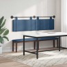 Tête de lit suspendue Bleu Tissu 582496582496