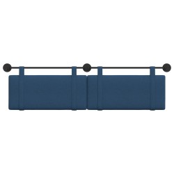 Tête de lit suspendue Bleu Tissu 582496582496