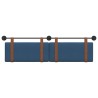 Tête de lit suspendue Bleu PU antique 582497582497