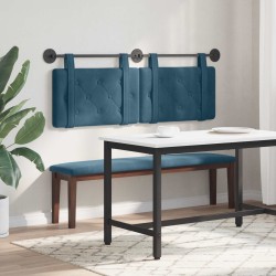 Tête de lit suspendue Bleu Velours 582498582498