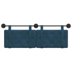 Tête de lit suspendue Bleu Velours 582498582498