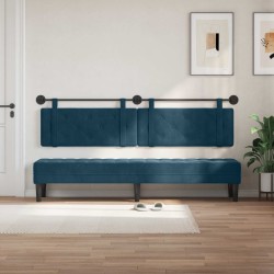 Tête de lit suspendue Bleu Velours 582499582499