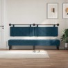Tête de lit suspendue Bleu Velours 582499582499
