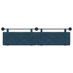 Tête de lit suspendue Bleu Velours 582499582499