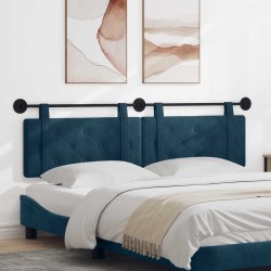 Tête de lit suspendue Bleu Velours 582501582501