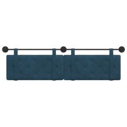 Tête de lit suspendue Bleu Velours 582501582501