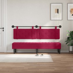 Tête de lit suspendue Bordeaux Velours 582502582502