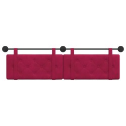 Tête de lit suspendue Bordeaux Velours 582502582502