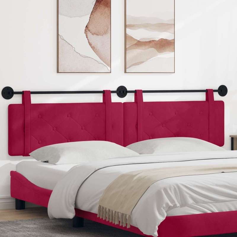 Tête de lit suspendue Bordeaux Velours 582504582504