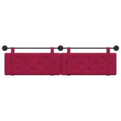 Tête de lit suspendue Bordeaux Velours 582504582504
