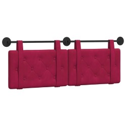 Tête de lit suspendue Bordeaux Velours 582505582505