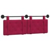 Tête de lit suspendue Bordeaux Velours 582505582505