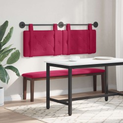 Tête de lit suspendue Bordeaux Velours 582505582505