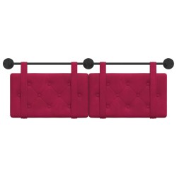 Tête de lit suspendue Bordeaux Velours 582505582505