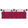 Tête de lit suspendue Bordeaux Velours 582505582505