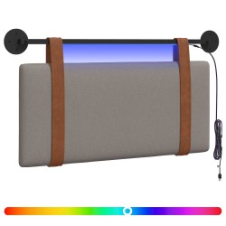 Tête de lit suspendue Avec lumière LED Taupe PU antique 582506582506