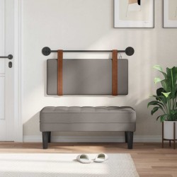 Tête de lit suspendue Avec lumière LED Taupe PU antique 582506582506