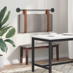 Tête de lit suspendue Avec lumière LED Taupe PU antique 582506582506