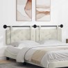 Tête de lit suspendue Crème Velours 582508582508