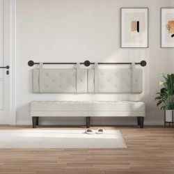 Tête de lit suspendue Crème Velours 582508582508