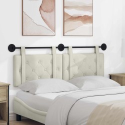 Tête de lit suspendue Crème Velours 582509582509