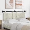 Tête de lit suspendue Crème Velours 582509582509