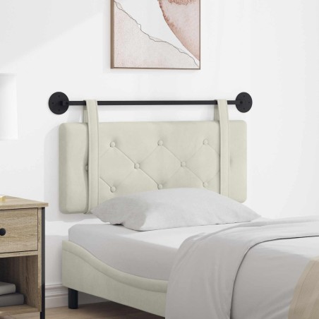 Tête de lit suspendue Crème Velours 582510582510