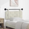Tête de lit suspendue Crème Velours 582510582510