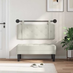 Tête de lit suspendue Crème Velours 582510582510