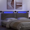 Tête de lit suspendue Gris foncé Tissu en velours côtelé 582513582513