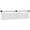 Tête de lit suspendue Blanc Simili cuir 582514582514