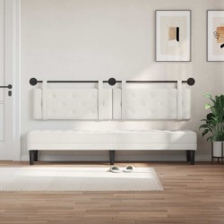 Tête de lit suspendue Blanc Simili cuir 582514582514