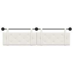 Tête de lit suspendue Blanc Simili cuir 582514582514