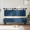 Tête de lit suspendue Avec lumière LED Bleu Tissu 582515582515