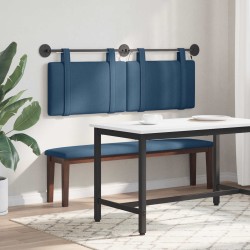 Tête de lit suspendue Avec lumière LED Bleu Tissu 582515582515