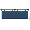 Tête de lit suspendue Avec lumière LED Bleu Tissu 582515582515