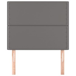 Tête de lit Gris 100x5x118/128 cm Similicuir 582518582518