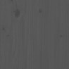 Tête de lit Gris 126x4x100 cm Bois massif de pin 582519582519