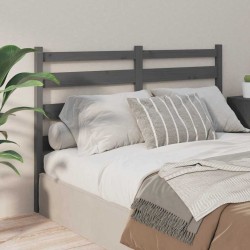 Tête de lit Gris 166x4x100 cm Bois massif de pin 582520582520