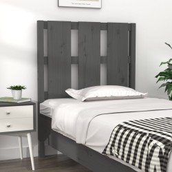 Tête de lit Gris 80,5x4x100 cm Bois massif de pin 582521582521