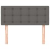 Tête de lit Gris 80x5x78/88 cm Similicuir 582522582522