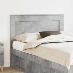 Tête de lit Gris béton 120 cm Bois d'ingénierie 582524582524