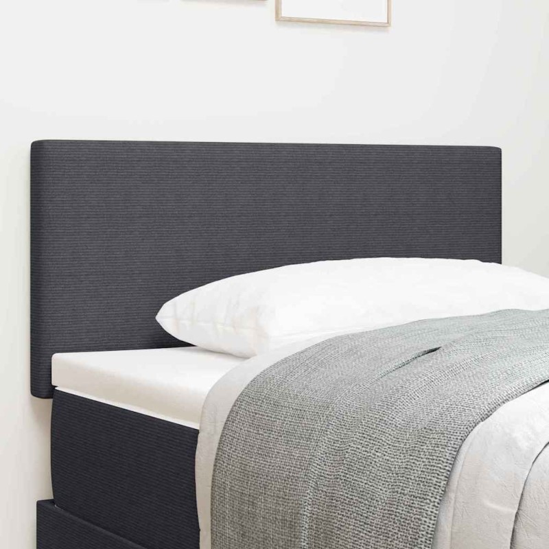 Tête de lit Gris foncé 90 cm Tissu en velours côtelé 582526582526